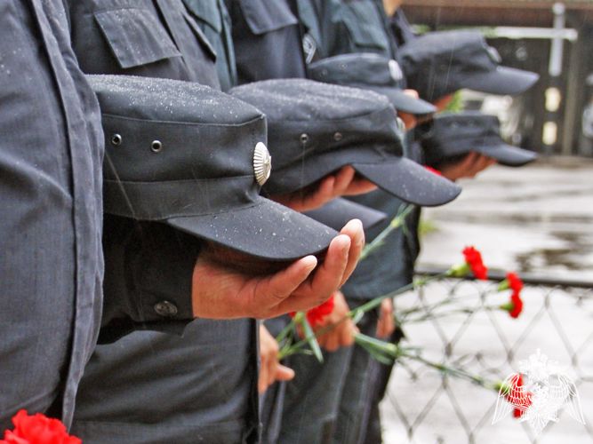 Ветераны боевых действий Росгвардии по Хакасии почтили память погибших товарищей 