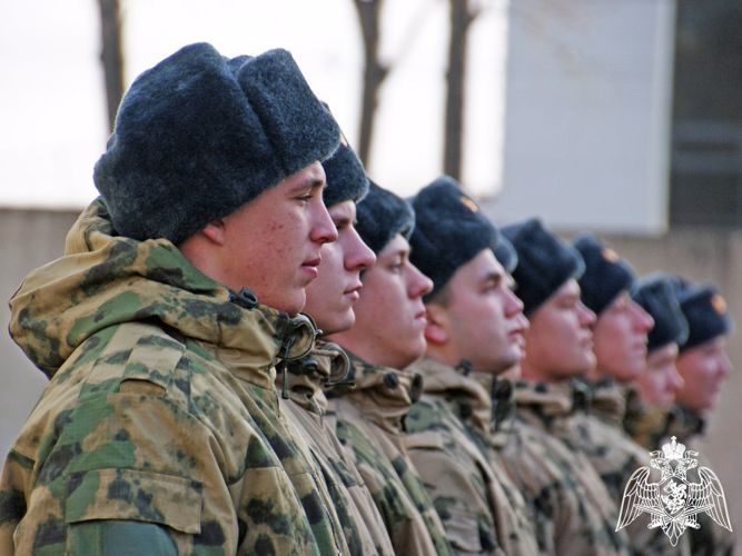 Призывники из Хакасии отправились служить в войска национальной гвардии России