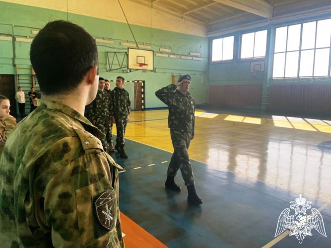 В Хакасии при участии росгвардейцев выбрали лучший казачий кадетский класс