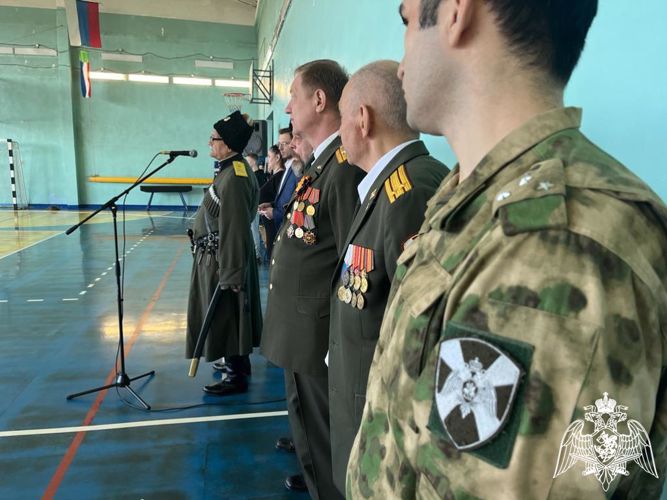 В Хакасии при участии росгвардейцев выбрали лучший казачий кадетский класс