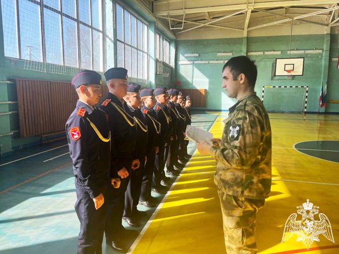 В Хакасии при участии росгвардейцев выбрали лучший казачий кадетский класс