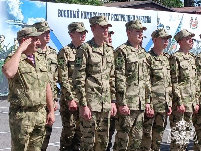 Очередная команда новобранцев из Хакасии пополнит ряды войск национальной гвардии России 