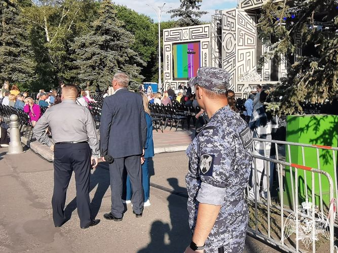 Росгвардейцы приняли участие в обеспечении безопасности празднования Дня Республики Хакасия 