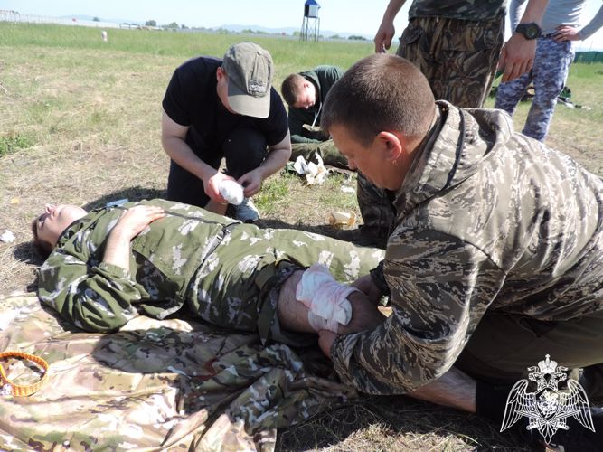 Занятия по тактической медицине прошли в подразделениях Росгвардии по Хакасии 