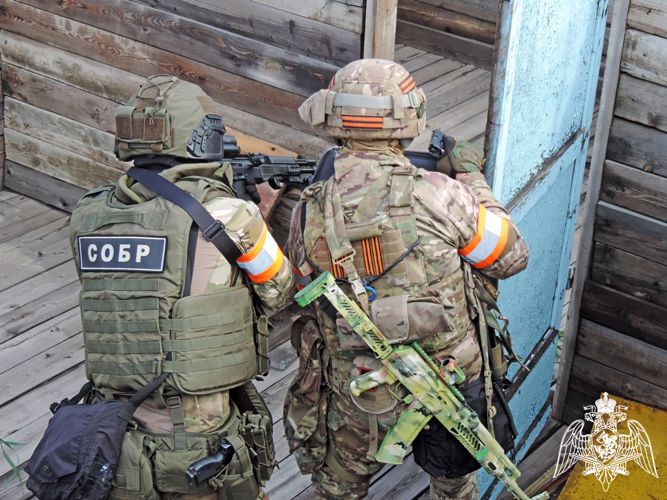 Росгвардия провела антитеррористическую тренировку в Абакане 