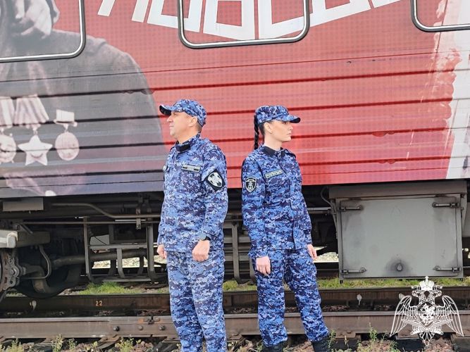 Росгвардия обеспечила безопасность пребывания «Поезда Победы» в Хакасии