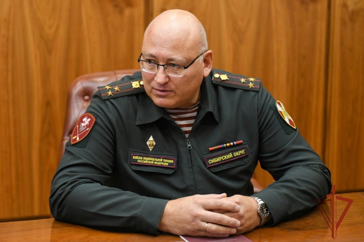 Заместитель командующего Сибирским округом Росгвардии провел рабочую встречу с главой Хакасии