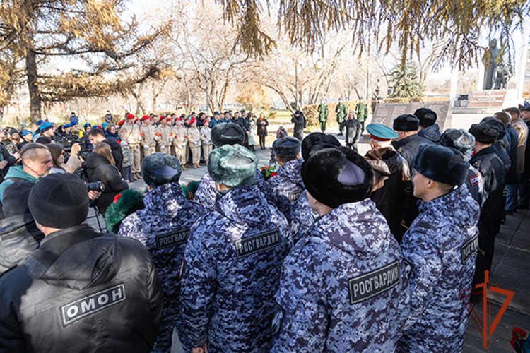 В Димитриевскую субботу росгвардейцы почтили память погибших земляков из Хакасии