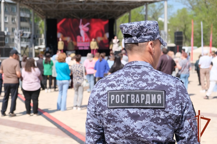При участии росгвардейцев в Хакасии обеспечена безопасность празднования Дня Победы